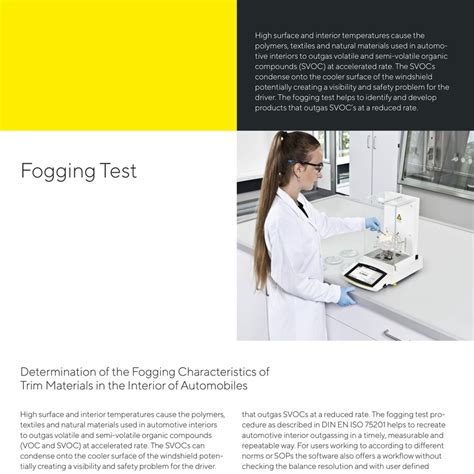 fogging tests pdf